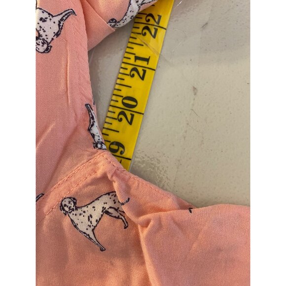 C&C California Pink Button-Down Long Sleeve Shirt Dalmatian Dog Print Small - Picture 8 of 10